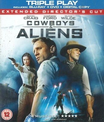 Cowboys & Aliens (2011) Extended Director's Cut Blu-ray, Triple Play - Image 1 of 2