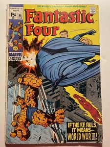 Vintage Marvel Comics Fantastic Four Issue 95 1970 First Appearance Monocle Man - Picture 1 of 2