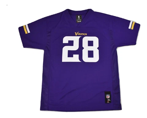 NFL Team Apparel Youth Boys Minnesota Vikings Adrian Peterson Jersey NWT L, XL Cover