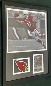NFL CARDINAL LARRY FITZGERALD MATTED & FRAMED WITH CARDINAL’S PATCH - Picture 1 of 3