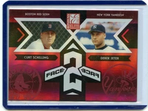 2005 ELITE #FF-10 DEREK JETER & CURT SCHILLING "FACE 2 FACE" #515/750, YANKEES - Picture 1 of 1