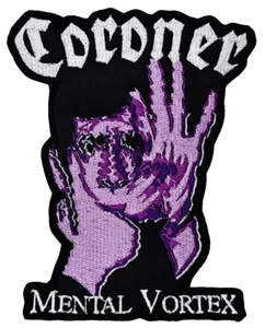 CORONER METAL WIRBEL (förmige Bordüre) BESTICKTER PATCH - Bild 1 von 2