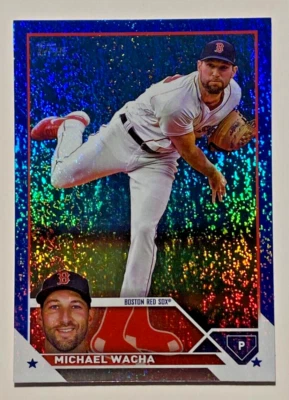 Béisbol 2023 Topps Serie 2 #656 Michael Wacha Lámina Azul/999 ssp Foto 1 de 2
