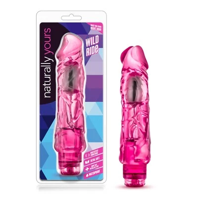 Vibrador Blush Wild Ride 9"" de comprimento 2"" de espessura IPX7 impermeável multi velocidade - Imagem 1 de 4