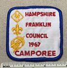 Vintage 1967 HAMSHIRE FRANKLIN COUNCIL Boy Scout Camporee PATCH BSA Camp Badge