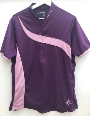 Camiseta deportiva de ciclismo ALTURA púrpura media cremallera manga corta para mujer talla 16 grande L Foto 1 de 4
