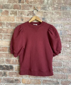 Ulla Johnson Damen Sweatshirt Gr. P weinrot 100% Baumwolle - Bild 1 von 7