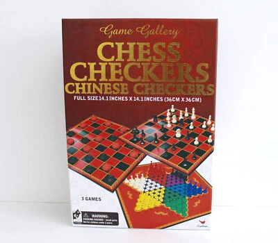 Game Gallery Chess, Checkers, Chinese Checkers Games NEW - Image 1 of 3