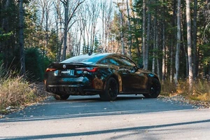 MBRP Armor Pro Axle-Back Exhaust Carbon Tips for 2021-2023 BMW M3 Sedan M4 Coupe - Picture 1 of 6