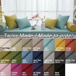 Tailor Made*COVER*Linen cotton Blend sofa patio cushion pillow case custom *Nk - Picture 1 of 31