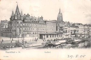 FRANKFURT a M. GERMANY SAALHOF~KUNSTANSTALT LAUTE & BALZAR POSTCARD 1905 - Picture 1 of 2