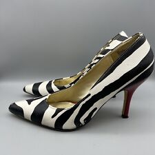 Kelly & Katie Natalie Pump Heels Women’s Size 10 Zebra Stripe Red (Damaged)