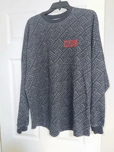 Marvel Comics Spirit Jersey Embroidered Logo Long Sleeve Black Gray Red Size XL - Picture 1 of 8
