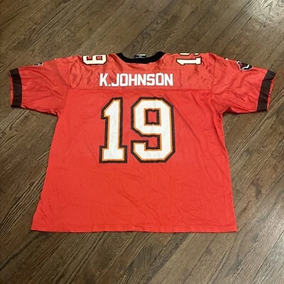Tampa Bay Buccaneers Jersey Keyshawn Johnson Mens XL Adidas Red Vintage  - Image 1 of 4