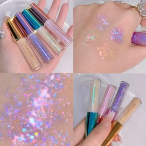 Diamond Liquid Eyeshadow Palette Shimmer Glitter Highlight Metallic Eyeshadow - Picture 1 of 56