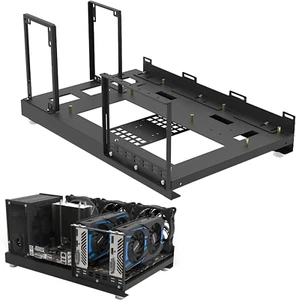 Mini ATX MATX ITX PC Banco Di Prova Open Air Frame FAI DA TE Portatile Verticale - Foto 1 di 12