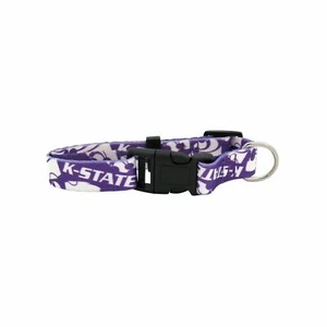 COLLAR DE PERRO KANSAS STATE WILDCATS AJUSTABLE NYLON PEQUEÑO MEDIANO GRANDE - Imagen 1 de 4