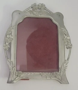 Lovely Art Nouveau Style Silver Frame Picture Size 4.5 X 3.25" - Picture 1 of 5