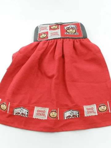 NCAA Ohio State Buckeyes Oven Rack Handle Hanging Towel Embroidered Hand Made Cover