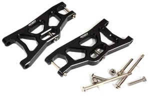 Brazos de suspensión delantera de aleación mecanizada para barra 1/10 2x4 y estampida 2x4 - negros - Imagen 1 de 1