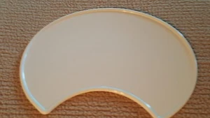 VINTAGE ENDURO FRONT PLASTIC NUMBER PLATE CUT FOR LIGHT Honda HUSQVARNA MAICO CZ - Picture 1 of 6