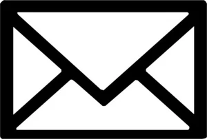 Mail Symbol 1 Color Window Wall Vinyl Decal Sticker Printed - Photo 1/5