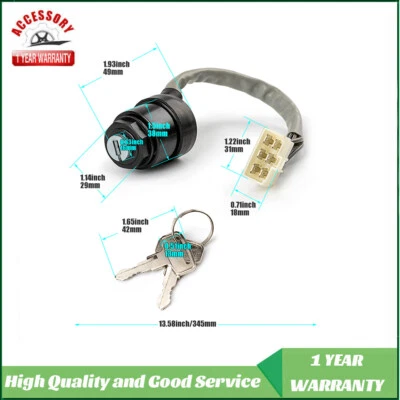 For Kawasaki Mule 500 520 550 SX 600 2010 2020 Ignition Switch & Key 27005-0011 - Image 1 of 4