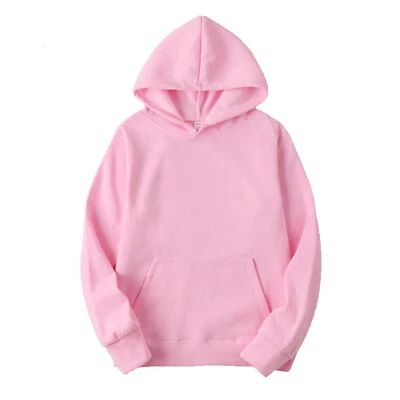 Sudadera con capucha informal pulóver liso para hombre manga larga clásica Foto 1 de 3
