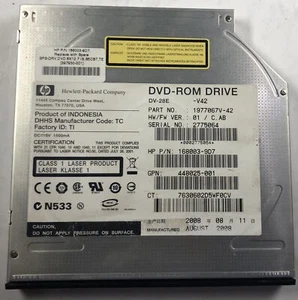 Unidad óptica de DVD-ROM para servidor HP ProLiant DL320 G5p DV-28E - 397930-001 - Imagen 1 de 1