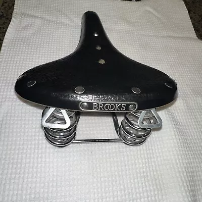 Sillín de bicicleta Brooks B67 resortes de cobre cuero NEGRO Foto 1 de 4