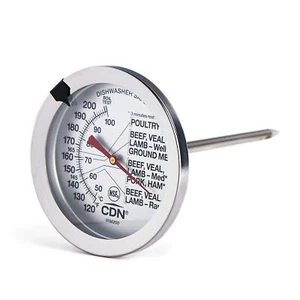 CDN Ovenproof Meat Thermometer | ProAccurate®, Temperature Guide on 2" Dial - - Picture 1 of 3