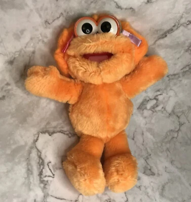 "Playskool Sesame Place Zoe Peluche 11"" Muppet Naranja Monstruo Relleno 1995 A" Foto 1 de 4