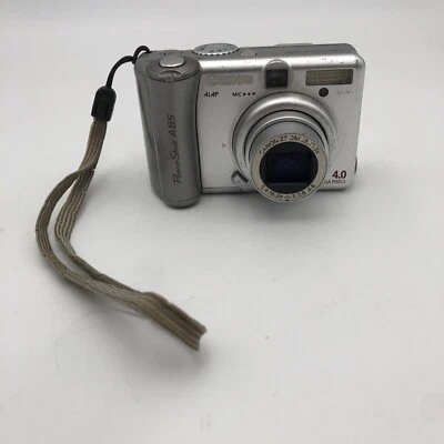 Б/У цифровая камера Canon PowerShot A85 4,0 Мп - серебристая НА ЗАПЧАСТИ РЕМОНТ ЧИТАЙТЕ - Изображение 1 из 4