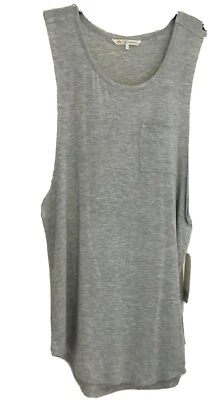 Camiseta sin mangas gris para nadar playa cubierta musculosa nueva con etiquetas C&C California para mujer talla S Foto 1 de 4