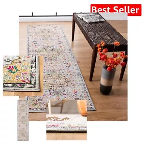 Luxury Grey & Gold Runner Rug - 2'2" x 10' for Living Room & Bedroom Comfort - Picture 1 of 9