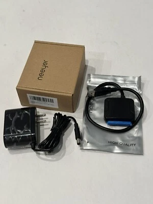 Neeyer USB 3.0 SATA III Hard Drive Cable & Power Adapter for 3.5/2.5inch HDD - Image 1 of 3