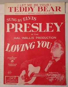 Sheet Music Elvis Presley "Teddy Bear" from "Loving You" © 1957 - Picture 1 of 2