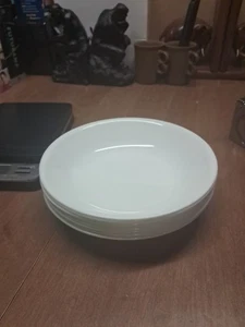7 Corelle Classic Winter Frost White Pasta Bowls Set Round 20-oz Euc+ Bin Aaa - Picture 1 of 9