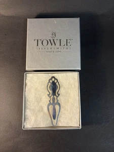 Toalla Plata de Ley 925 Marcador Marcador Lector Regalo Con Caja - Imagen 1 de 6
