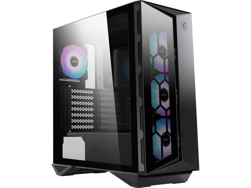 MSI MPG GUNGNIR 110R - Premium Mid-Tower Gaming PC Case - Tempered Glass Side - Image 1 of 4