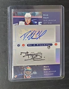 Upper Deck Be A Player 2005 Rick Nash Marc Denis doble automático  - Imagen 1 de 1