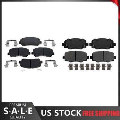 Pastilhas de freio dianteiras e traseiras de cerâmica Chrysler 200 R-Line 2017 2016 2015 - Imagem 1 de 4