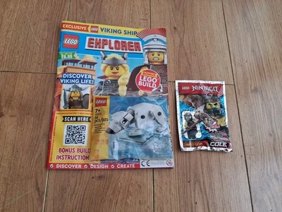 Lego Explorer Magazine issue 32 11974 Polar Bear Building Toy & Ninjago Cole - Image 1 of 4