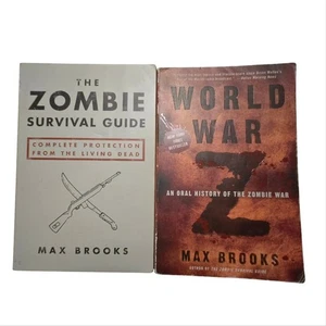 World War Z and The Zombie Survival Guide by Max Brooks 2 Paperback Set 2013 - Bild 1 von 3