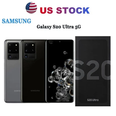 NUEVO Samsung Galaxy S20 Ultra 5G SM-G988U 128GB 6.9" Totalmente Desbloqueado - TODOS LOS COLORES Foto 1 de 4