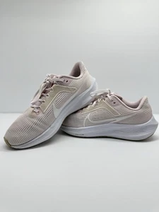 Nike Air Zoom Pegasus 40 Running Shoes Sneakers Womens Size 8 Pink White Gym - Picture 1 of 14