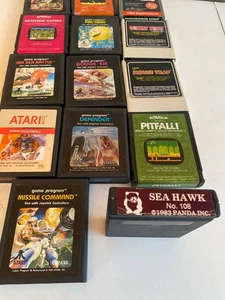 Vintage Atari 2600 Spiele Lot - 13 Cartridges + Rare Sea Hawk (Panda) - Bild 1 von 10