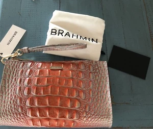 Brahmin Daisy Clutch Wristlet Flirty Ombre Melbourne in pelle nuova con etichetta 😘 - Foto 1 di 6