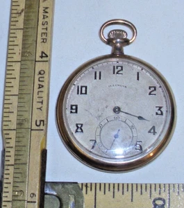 ILLINOIS GOLD FILLED 17 JEWEL POCKET WATCH 1920s - Picture 1 of 5