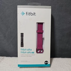 Genuine Fitbit Alta & Alta HR Classic Accessory Band Black S/P NEW in Box - Picture 1 of 4